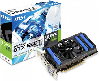 MSI GTX 650 Ti Boost 1GB DDR5 OC Graphics Card