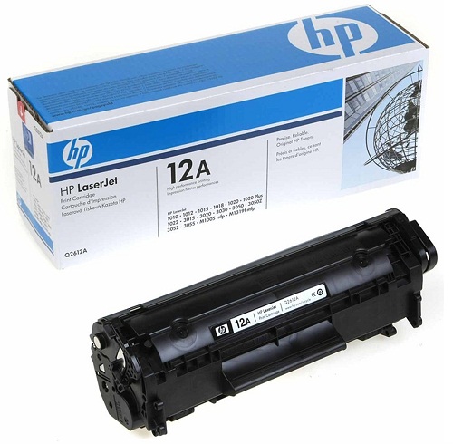 HP 12A Black Laser Toner Cartridge for HP LaserJet Printer