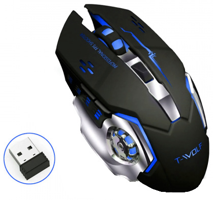 T-Wolf Q13 Wireless Rechargeable RGB Gaming Mouse