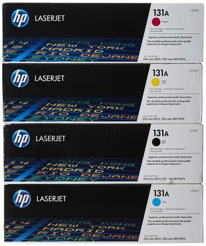 HP Genuine 131A Series Toner Set One Black and Three Colors