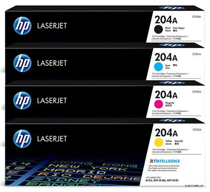 HP 204A Original LaserJet Printer Toner Cartridge Set