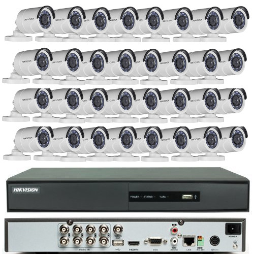 CCTV Package Hikvision 32CH DVR 32 PCS HD Camera 2000GB HDD