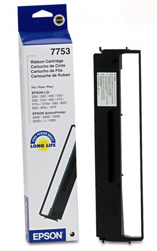 Epson 7753 Fabric Ribbon Cartridge for LQ-300+II Printer