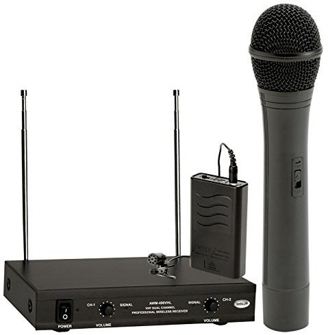 Ahuja AWM-490VHL Dual PA Wireless Microphone