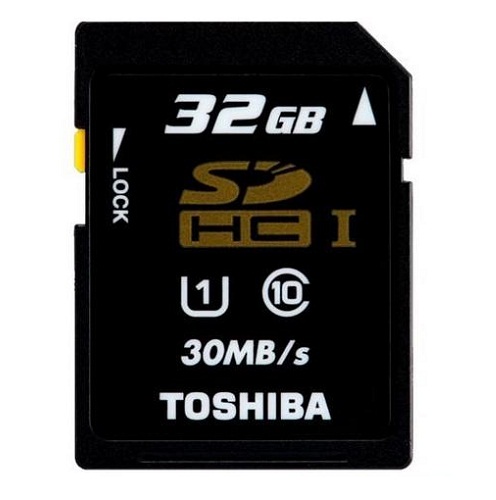 Toshiba SD-K032GR7AR30 UHS-I 32GB Class 10 SDHC Card