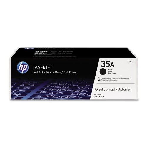 HP Genuine CB435A Black LaserJet Printer Toner