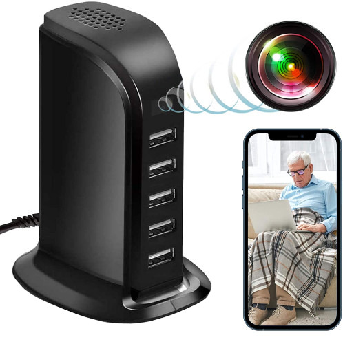 USB Wall Charger Wi-Fi Spy Camcorder