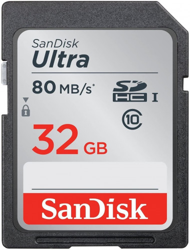 SanDisk Ultra 32GB SDHC 80 MB Faster Memory Card