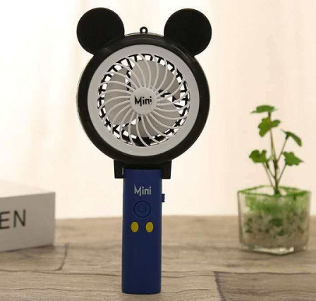 Cartoon Mini Hand Fan with Light