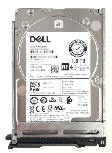 Dell 1.8TB 10K RPM SAS Server Hard Drive