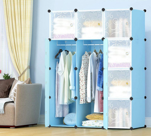 12-Cube Portable Cloth Cabinet