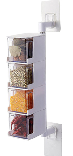 4-Layer Wall Seasoning Spice Box