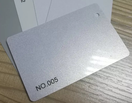 Silver PVC Material Card