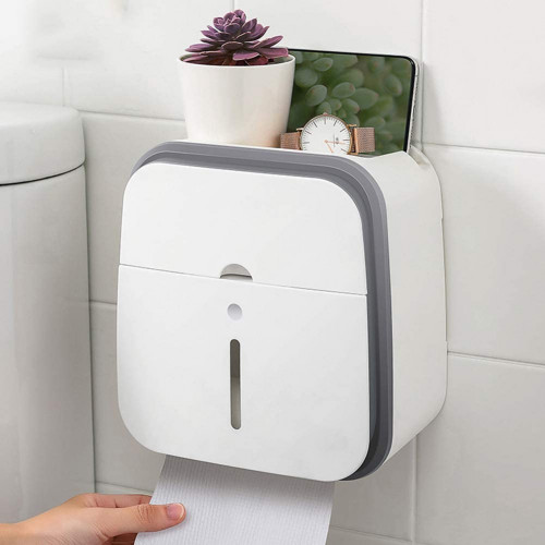 Double Layer Toilet Tissue Holder with Drawer