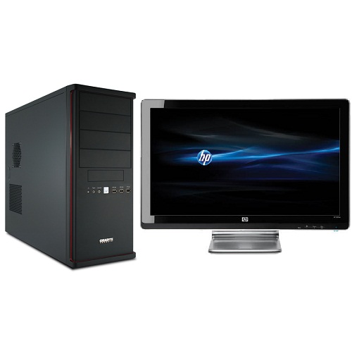 PC with i5 1TB HDD 19-inch Monitor with Built-in Speaker
