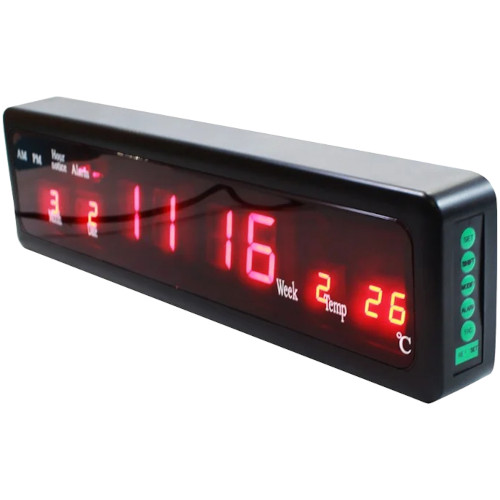 Casio CX-808 LED Screen Digital Thermometer Wall Desk Clock
