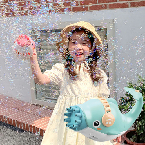 Cute Dolphin Automatic Bubble Gun Toy