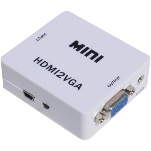 Mini HDMI to VGA 1080p Converter