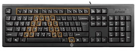 A4Tech KR-85 Comfort Roundedge Keyboard