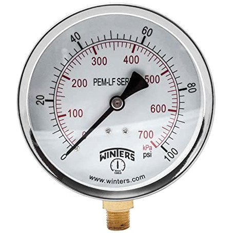 Winters Air / Water Pressure Gauge Meter