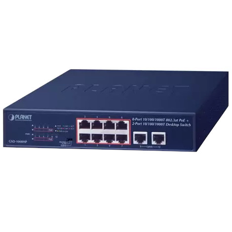 Planet GSD-1008HP 8-Port PoE Switch