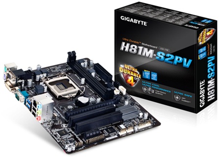 Gigabyte H81M-S2PV Intel H81 Chipset CPU Motherboard