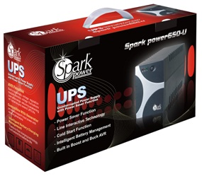 Spark Power 650VA 390W UPS for Desktop PC Computers