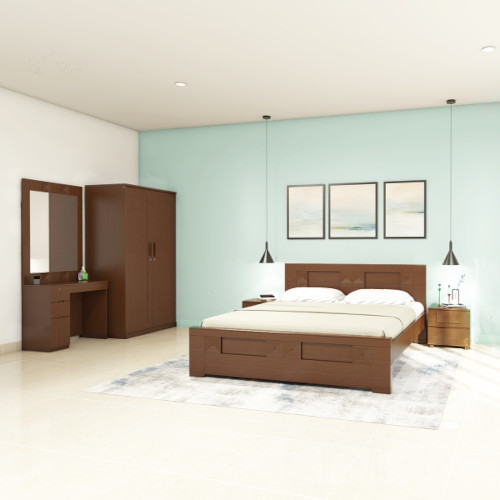 Malaysian MDF Board Bedroom Set BRS04