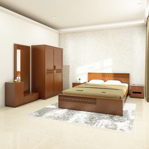 Stylish Malaysian MDF Board Bedroom Set BRS05