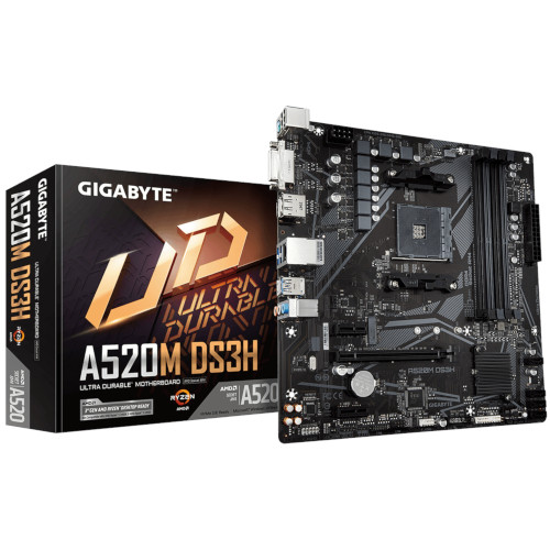 Gigabyte A520M DS3H Micro-ATX Motherboard