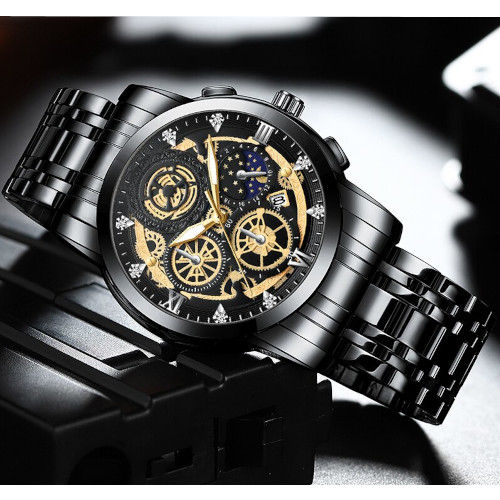 Luxury Stainless Steel Analog Men's Watch