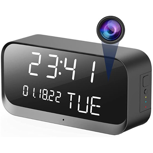 1080p Hidden Wi-Fi Camera Clock