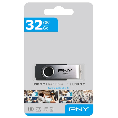 PNY Turbo Attache R USB 32GB 3.2 Flash Drive