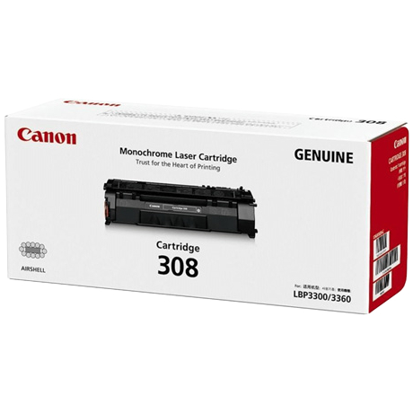 Canon EP-308 Black Color 2500 Page Yield Toner Cartridge