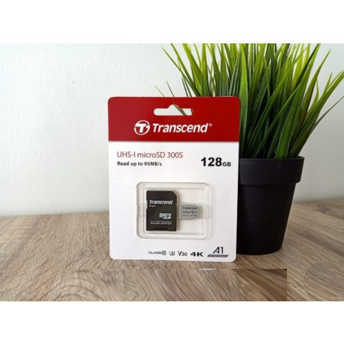 Transcend 128GB MicroSD Class 10 with Adapter
