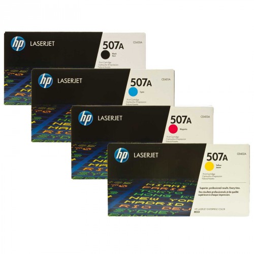 HP 507A Genuine CE400A Series CMYK Toner for M551n