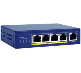 NuFiber NF-104P 4 Port PoE 10/100 Fast Ethernet Switch