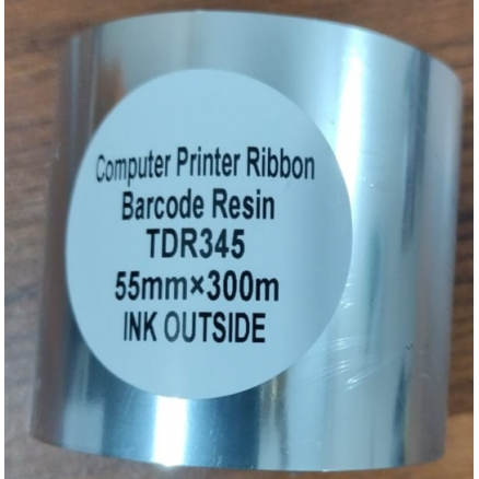 Premium Resin TDR345 55mm x 300M Barcode Printer Ribbon