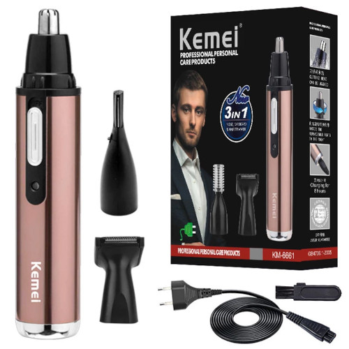 Kemei KM-6661 3-In-1 Electric Nose / Ear / Hair Trimmer