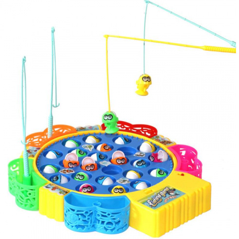 Electric Kids Magnetic Fishing Games Children Fishing Toys Pretend