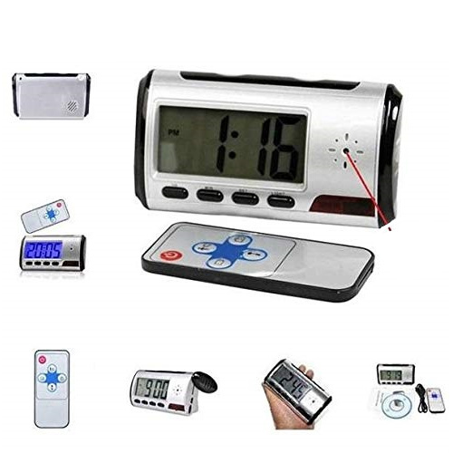 Multi-Function Hidden Table Clock Video Camera