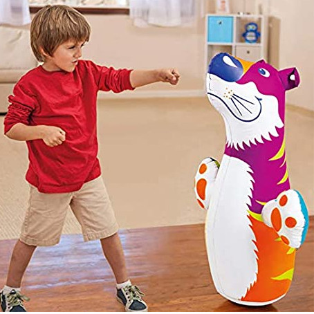 Tiger-Shaped Inflatable Bouncer Toy