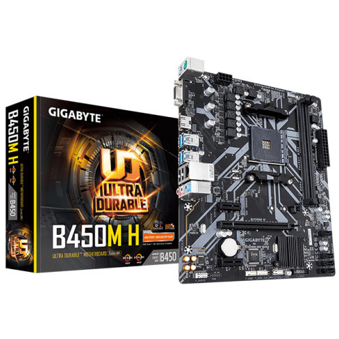 Gigabyte  B450M H AMD Ultra Durable Motherboard