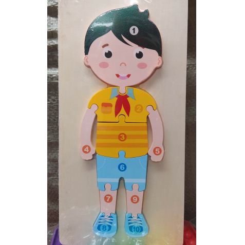 Boy-Shaped Puzzle for Kids