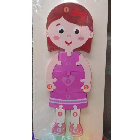 Girl-Shaped Puzzle Toy