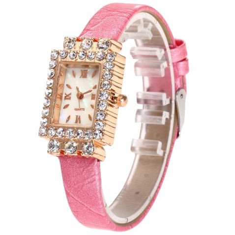 Women’s Stone Leather Wrist Watch