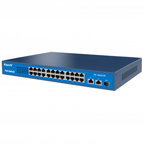 Linkff FF-Q2421B 24-Port PoE Gigabit Network Switch
