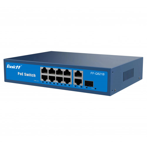 Linkff FF-Q821B 8-Port PoE Gigabit Network Switch