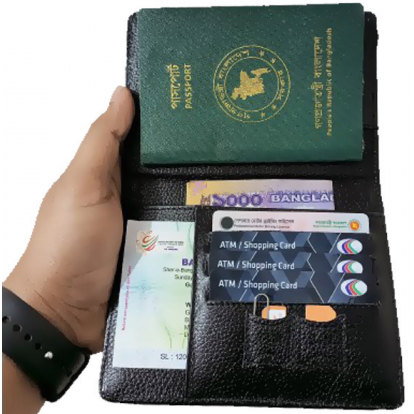 Original Leather Credit Card & Passport Holder