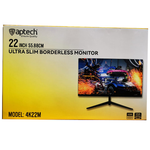 Aptech 4K22M 22-Inch Ultra Slim Borderless Monitor